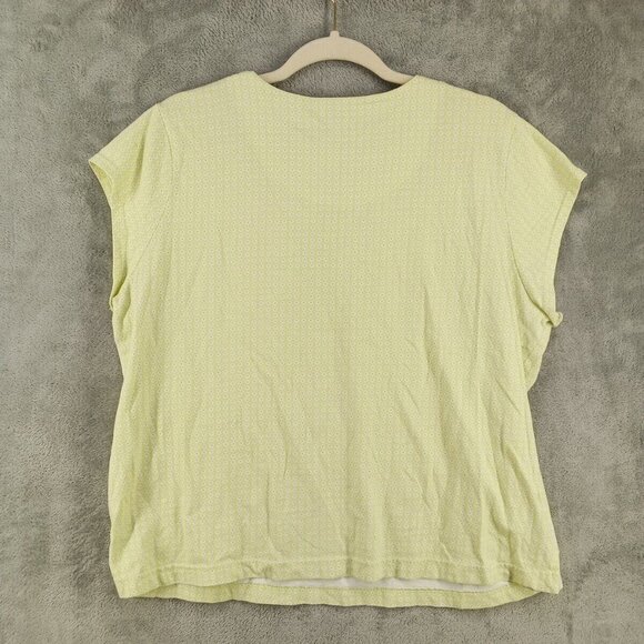 PINK Sleepwear Henley T-shirt Size XL(16-18) Floral Knit Loungewear Cotton 100% - Picture 7 of 10